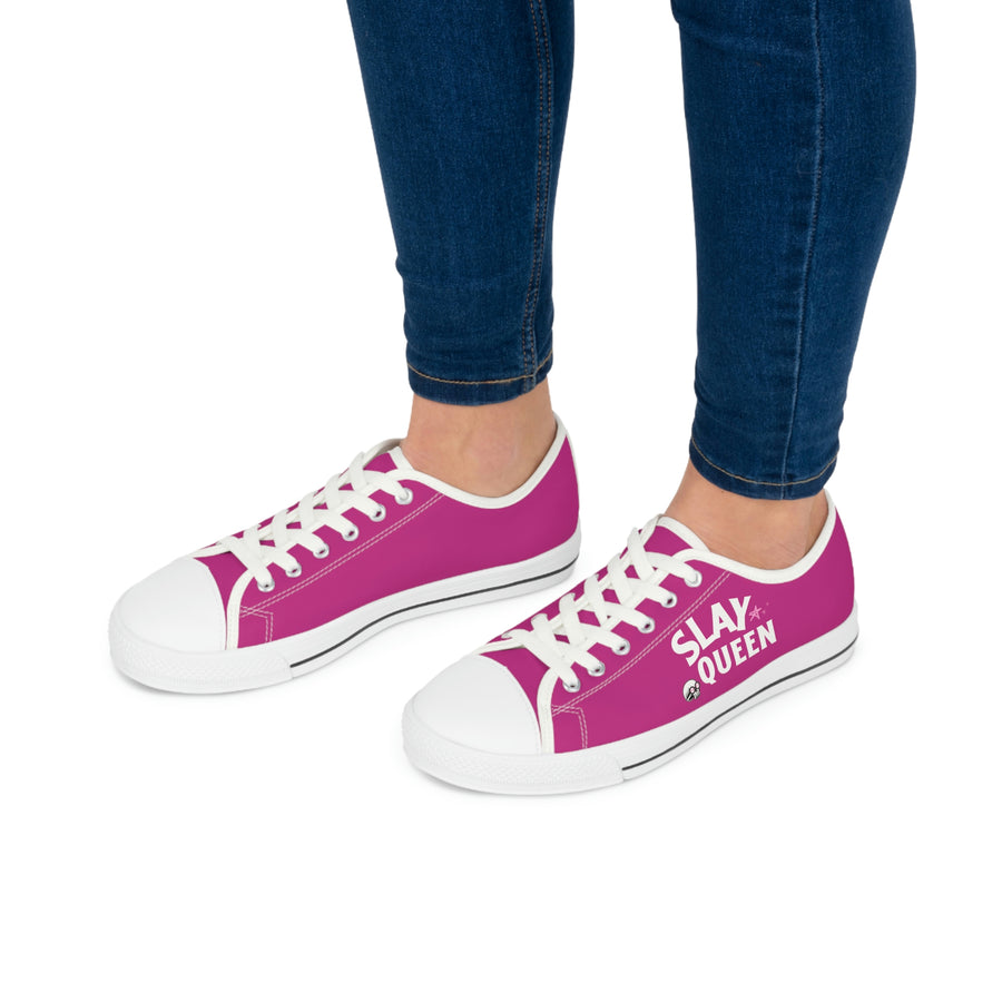 Women's Low Top Canvass Sneakers - Slay Queen