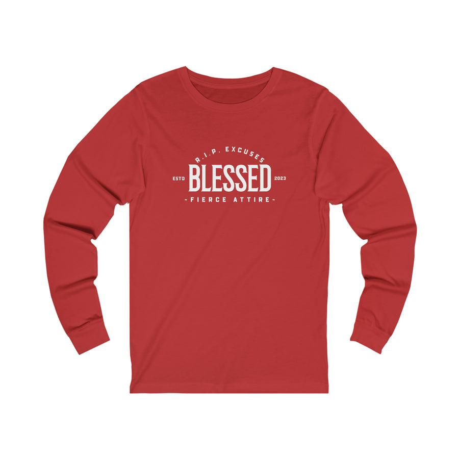 Unisex Jersey Long Sleeve Tee - Blessed