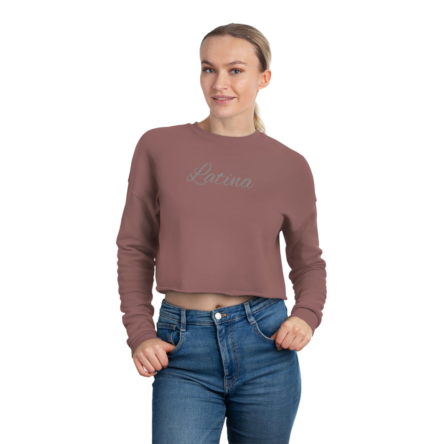 Women's Cropped Sweatshirt - Latina