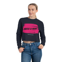 Women's Crop Longsleeve - HUSTLE & HEART