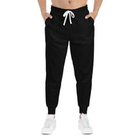 Unisex Athletic Joggers No Excuses - Graffiti Orange