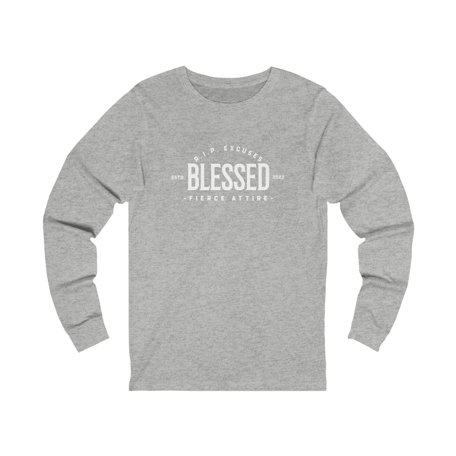 Unisex Jersey Long Sleeve Tee - Blessed