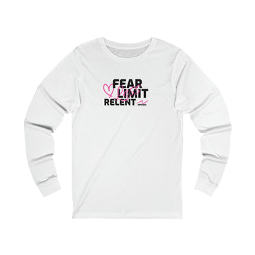 Unisex Jersey Long Sleeve Tee - Fear-Limit-Relent_LESS