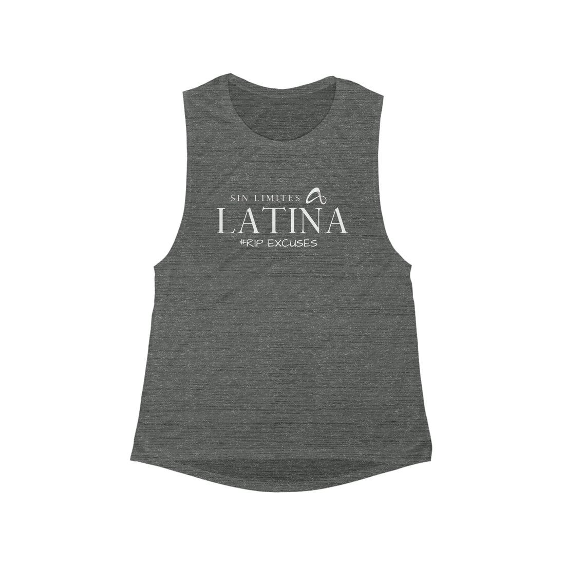 Women's Flowy Scoop Muscle Tank - Latina Sin Limites