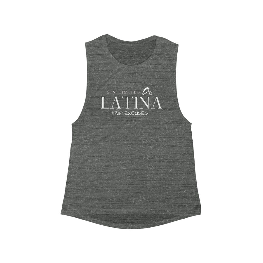 Women's Flowy Scoop Muscle Tank - Latina Sin Limites