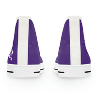 Women's High Top Canvass Sneakers "Purple Slay"