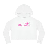 Women’s Crop Hooded Sweatshirt - I am Limitless