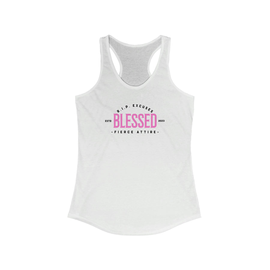 Women's Racerback Tank - Blessed