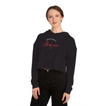 Women’s Cropped Hooded Sweatshirt _ stronger