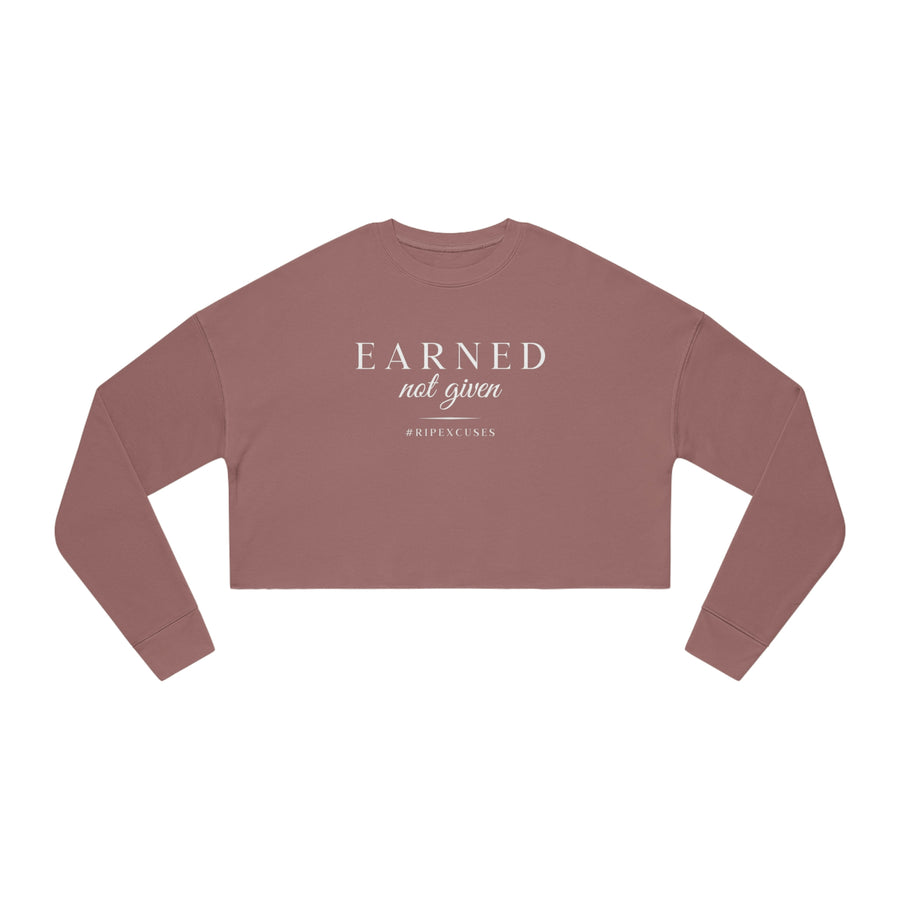 Women's Crop Long-sleeve - Earned Not Given