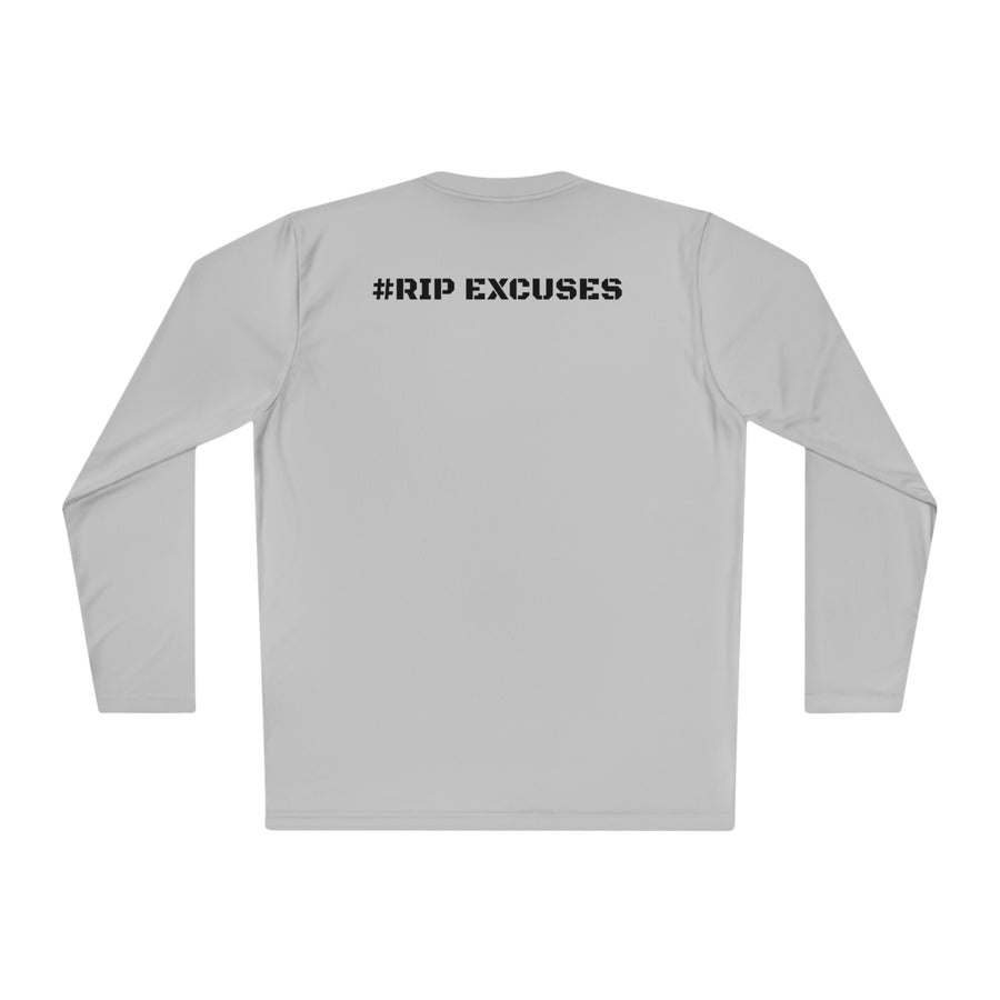 Unisex Lightweight Long Sleeve Tee - #RIP Excuses