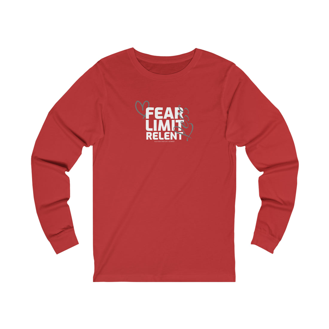 Unisex Jersey Long Sleeve Tee - Fear-Limit-Relent_LESS