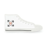 Men's High Top Sneakers - Orange Sugar Skull