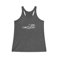 Women's Tri-Blend Racerback Tank - I am Limitless