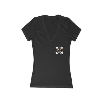 Women's Deep V-Neck Tee - #RIP Excuses