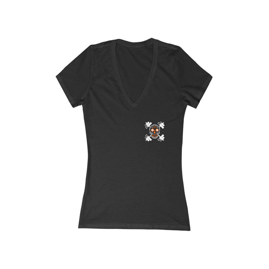 Women's Deep V-Neck Tee - #RIP Excuses