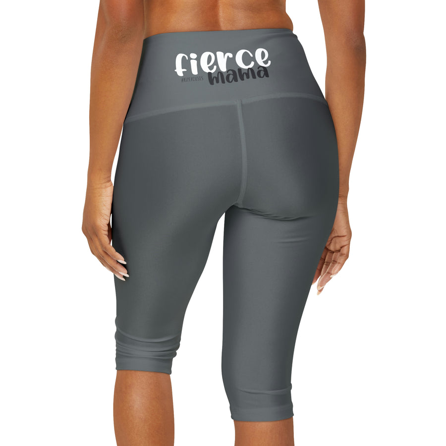 Yoga Capri Leggings - Fierce Mama