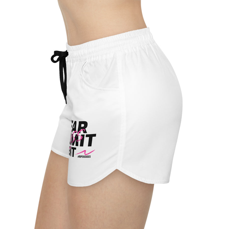 Women's Casual Shorts - Fear-Limit-Relent_LESS