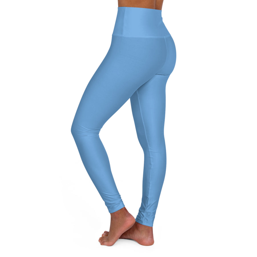 High Waisted Yoga Leggings - Fear-Limit-Relent_LESS