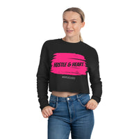 Women's Crop Longsleeve - HUSTLE & HEART