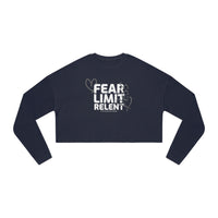 Women's Crop Long-sleeve - Fear-Limit-Relent_LESS