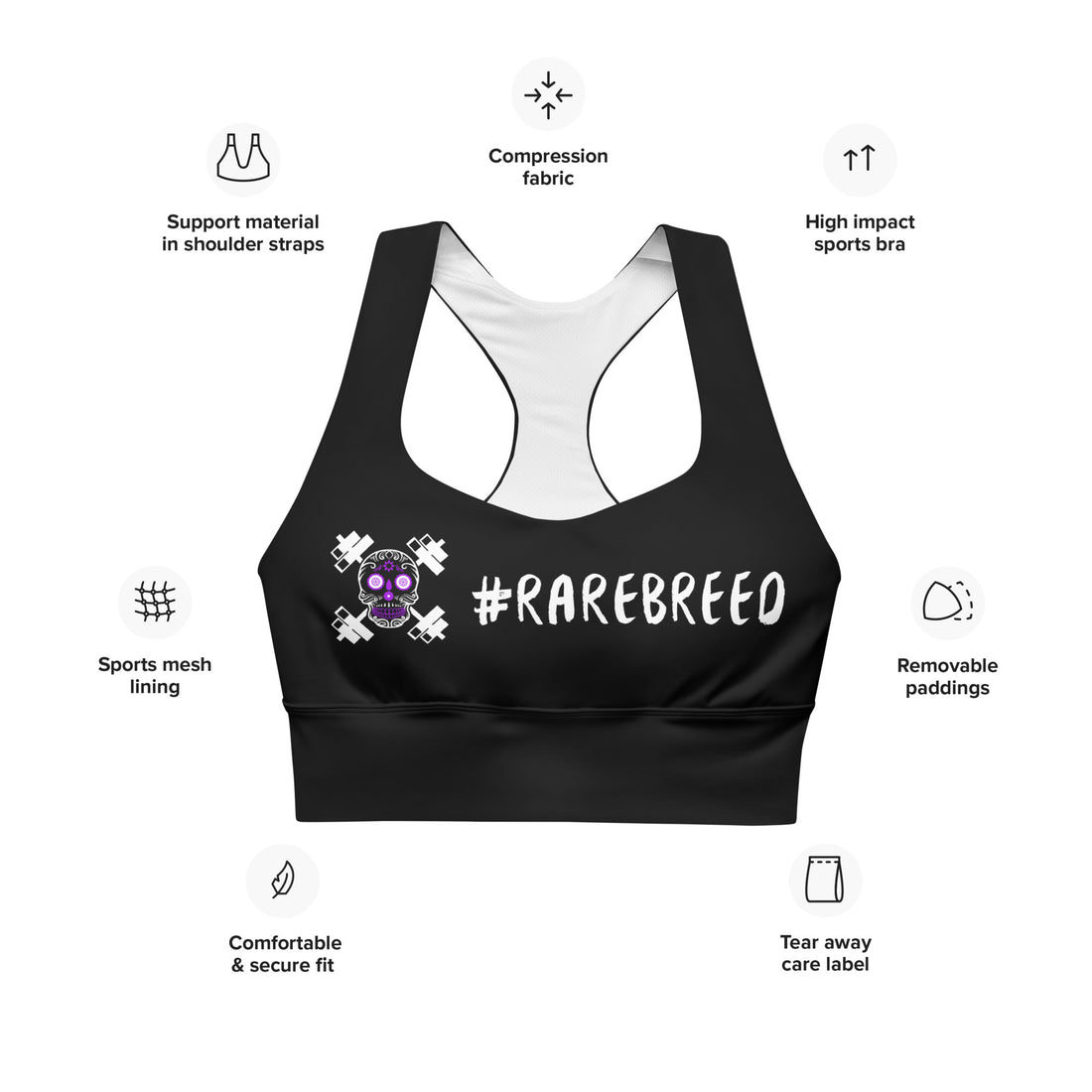 Longline Sports Bra - Rare Breed