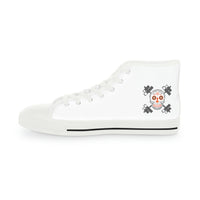 Men's High Top Sneakers - Orange Sugar Skull