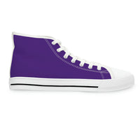 Women's High Top Canvass Sneakers "Purple Slay"