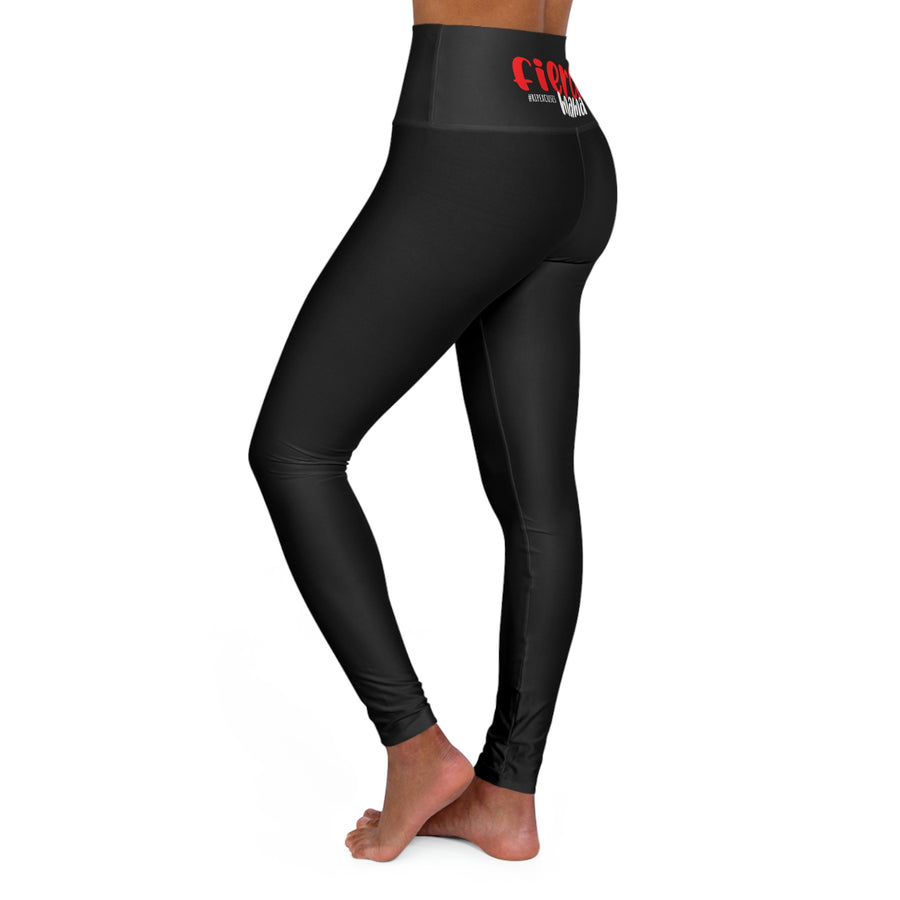 High Waisted Yoga Leggings - Fierce Mama