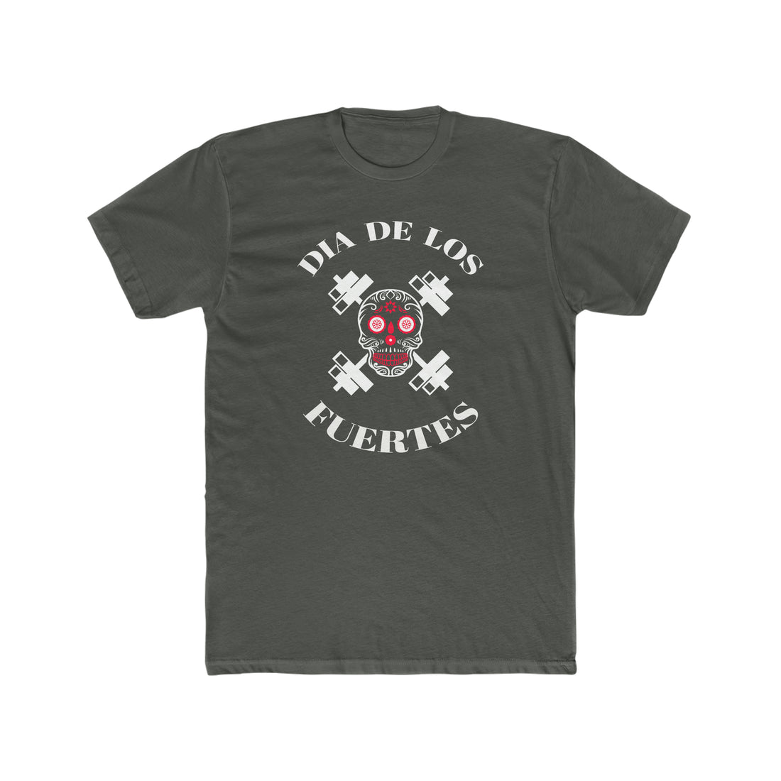 Men's Cotton Crew Tee - Dia De Los Fuertes