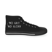 Men's High Top Sneakers - No Grit No Glory