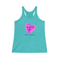 Women's Tri-Blend Racerback Tank - Determined AF