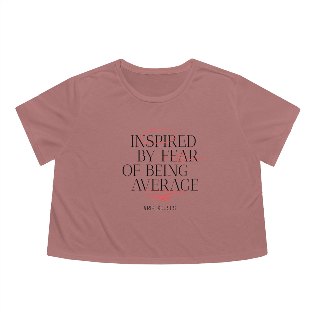 Women's Flowy Cropped Tee - Inspired by Fear of Average