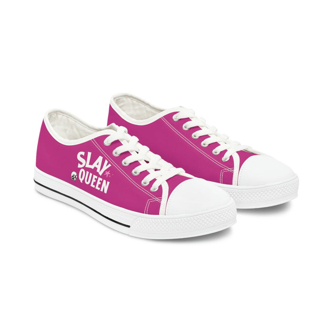 Women's Low Top Canvass Sneakers - Slay Queen