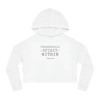 Women’s Crop Hooded Sweatshirt - Unbreakable Spirit