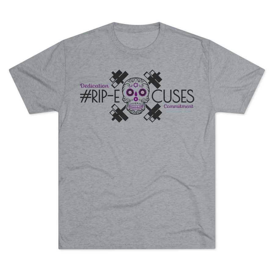 Unisex Tri-Blend Crew Tee - #RIP Excuses