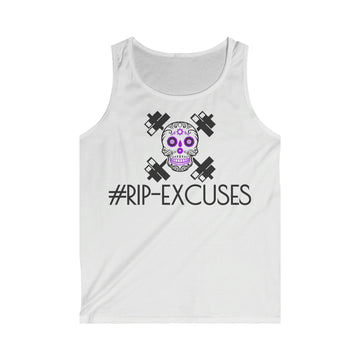 Men's Softstyle Tank Top - #RIP EXCUSES