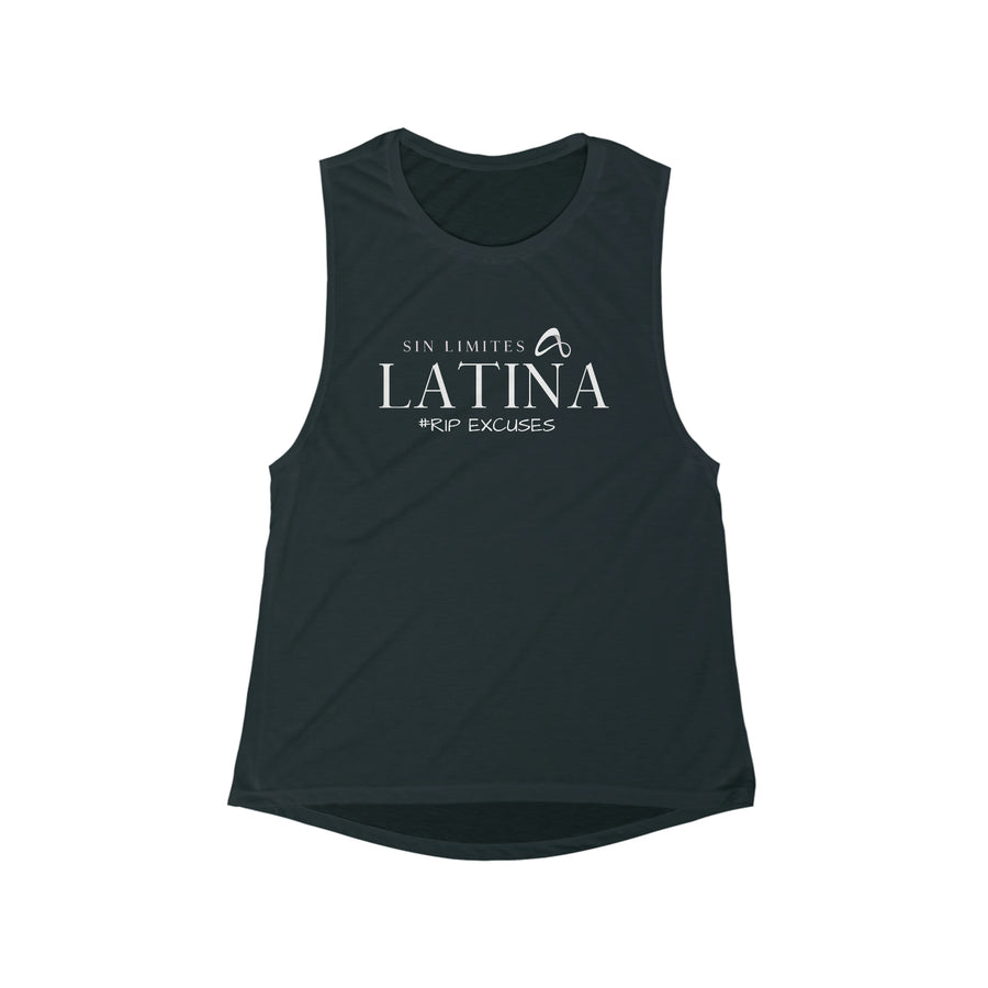 Women's Flowy Scoop Muscle Tank - Latina Sin Limites