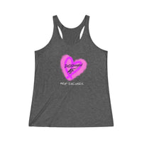 Women's Tri-Blend Racerback Tank - Determined AF