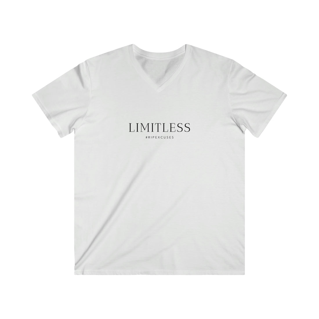 Men's Fitted V-Neck Short Sleeve Tee - LIMITLESS