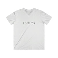 Men's Fitted V-Neck Short Sleeve Tee - LIMITLESS