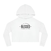 Women’s Crop Hooded Sweatshirt - Blessed