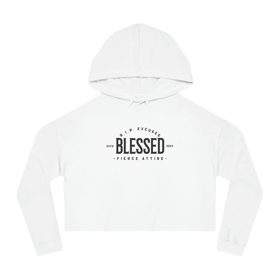 Women’s Crop Hooded Sweatshirt - Blessed