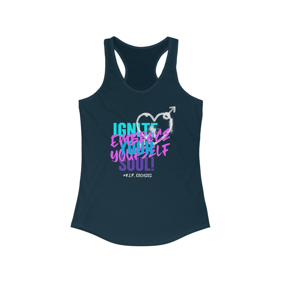 Women's Racerback Tank - Ignite your Soul