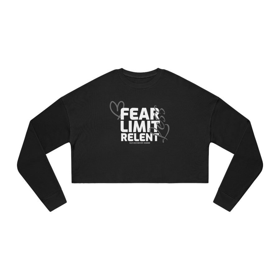 Women's Crop Long-sleeve - Fear-Limit-Relent_LESS