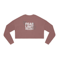 Women's Crop Long-sleeve - Fear-Limit-Relent_LESS