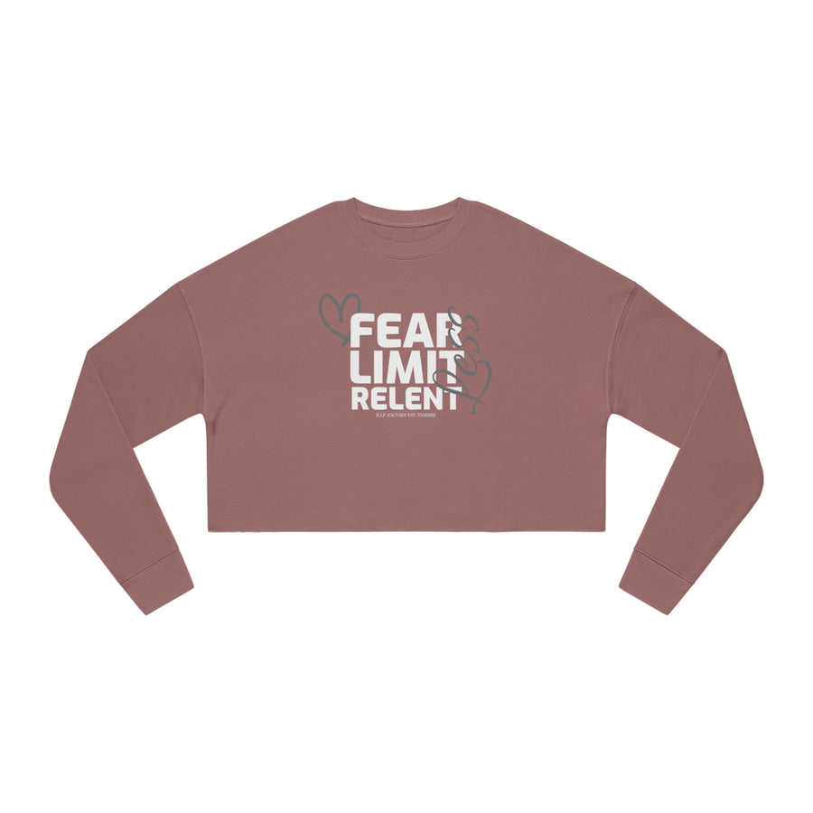 Women's Crop Long-sleeve - Fear-Limit-Relent_LESS