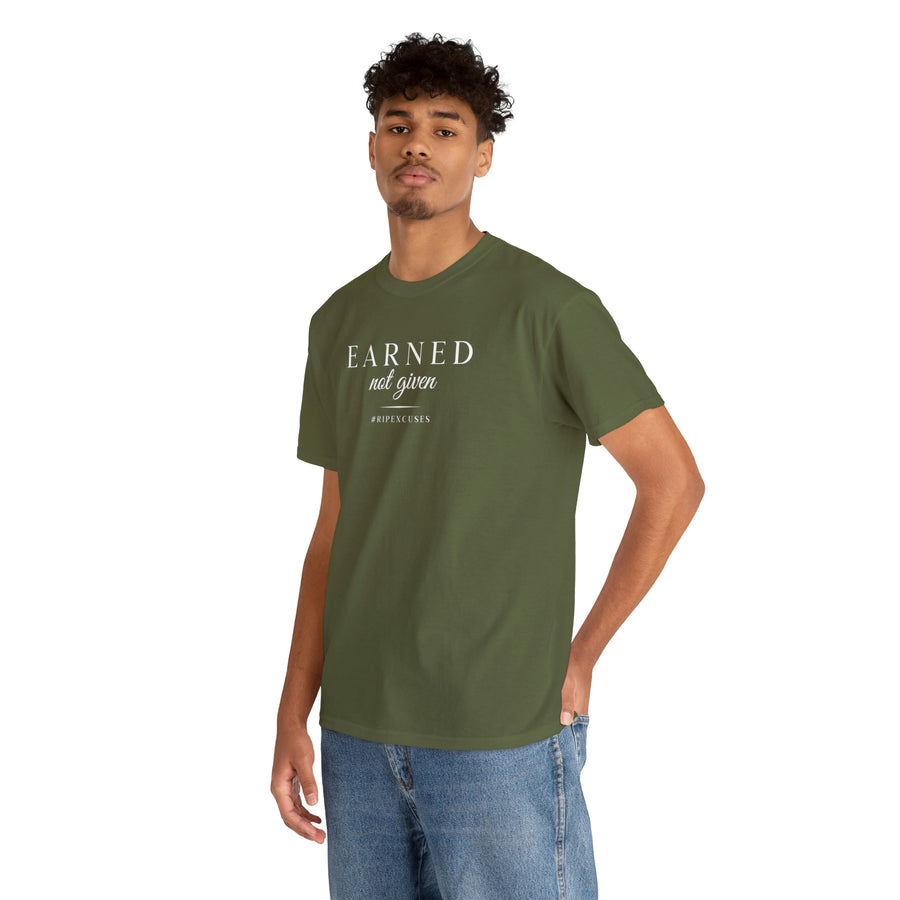 Unisex Heavy Cotton Tee - Earned Not Given