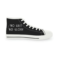 Men's High Top Sneakers - No Grit No Glory