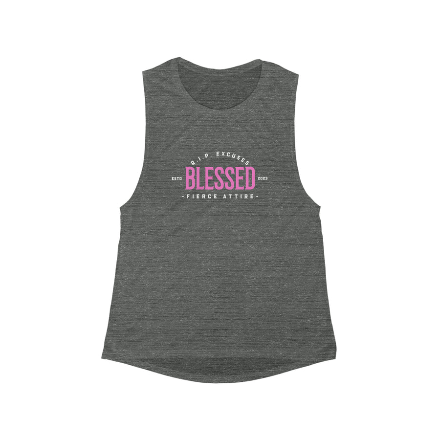 Women's Flowy Muscle Tank - Blessed